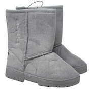 Wholesale - GRAY BEBE GIRLS MICROSUEDE WINTER BOOTS W/EMBROIDERY 7-ASST SIZE 11-4 C/P 12, UPC: